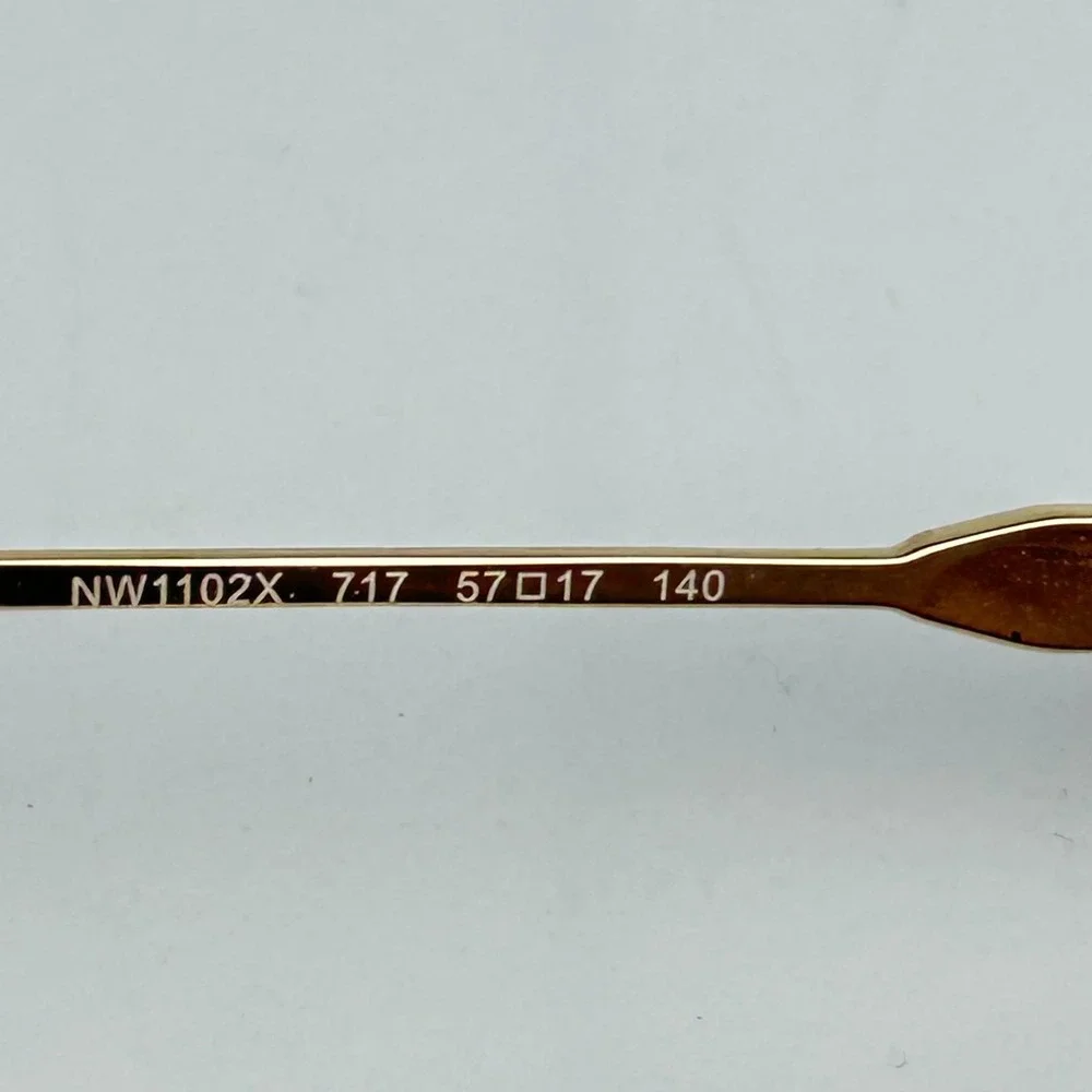 Nine West NW1102X717 Unisex Eyeglasses Frame Gold Metal Full Rim 57-17-140 mm‎